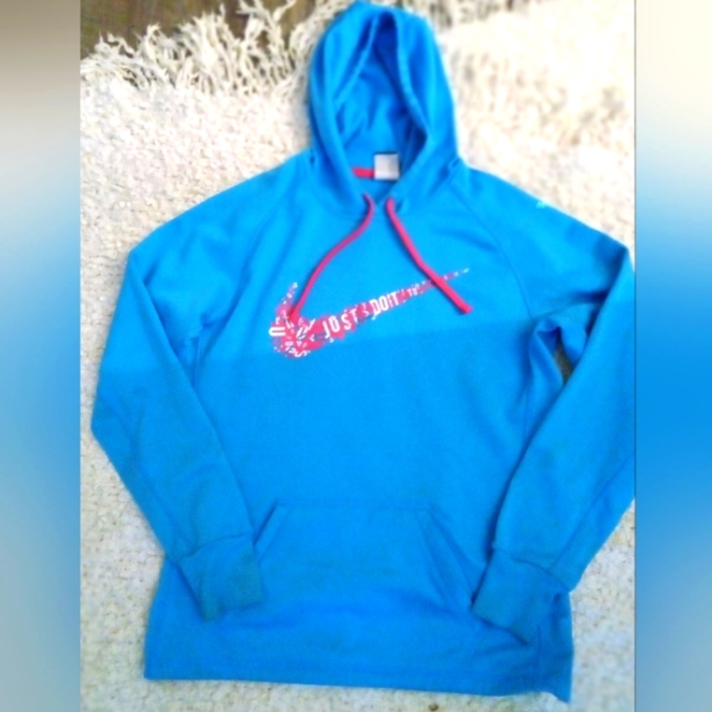 Blue Nike Hoodie Size Medium Unisex